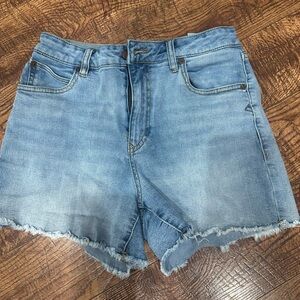 Volcom Blue Jean Shorts High-Waisted Relaxed Fit